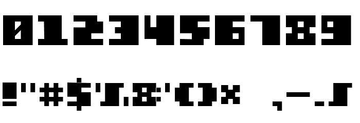 Square Stone-7 Font OTHER CHARS