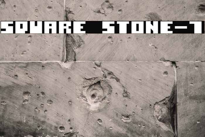 Square Stone-7 Font examples