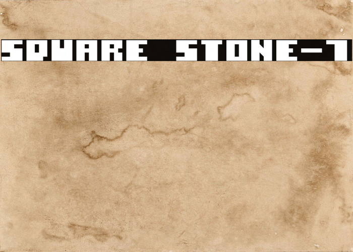 Square Stone-7 Font examples
