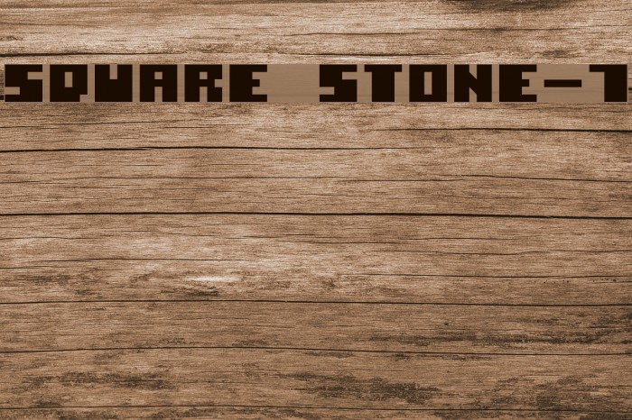 Square Stone-7 Font examples