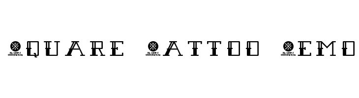 Square Tattoo Demo  免费字体下载