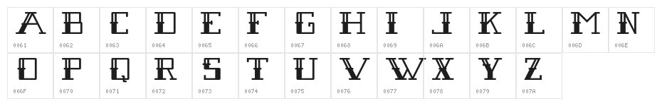 Square Tattoo Demo Character Map
