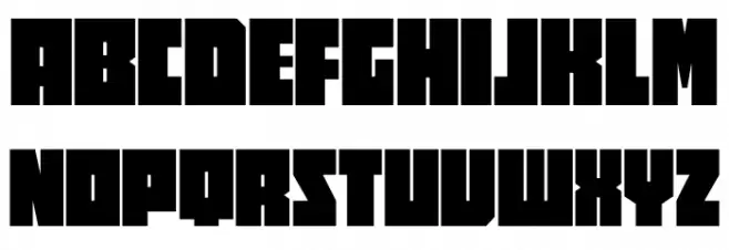 Square Technocrat PERSONAL Bold Шрифта ВЕРХНИЙ
