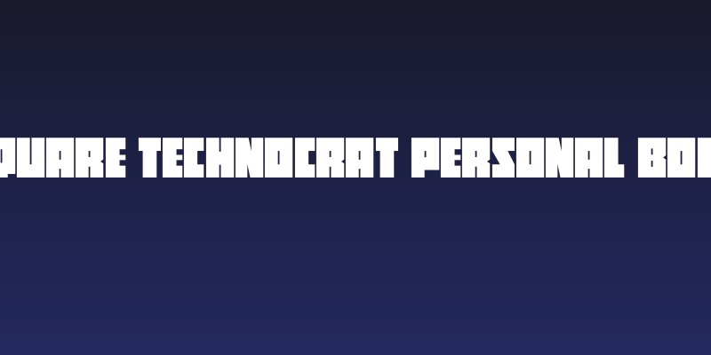 Square Technocrat PERSONAL Bold Social Header