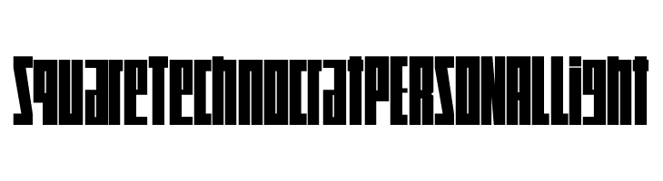 Square Technocrat PERSONAL Light  Frei Schriftart Herunterladen