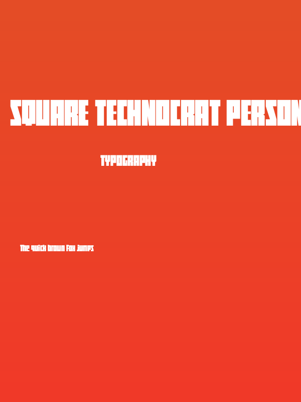 Square Technocrat PERSONAL Regular Poster