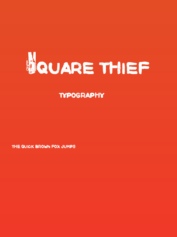 Square Thief Poster