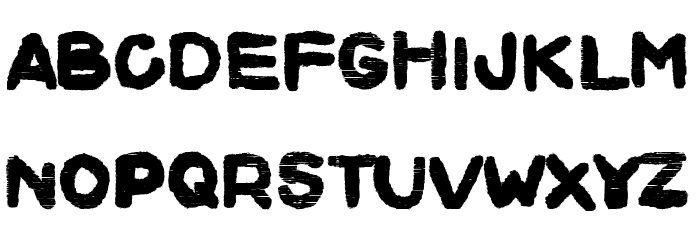Square Thief Font LOWERCASE