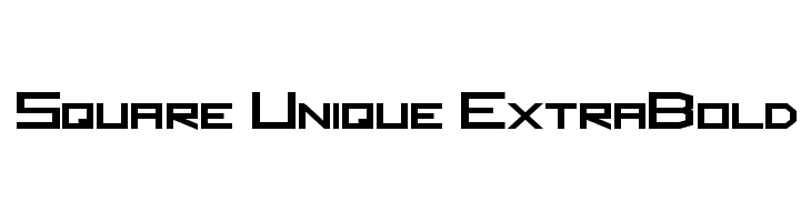 Square Unique ExtraBold Font