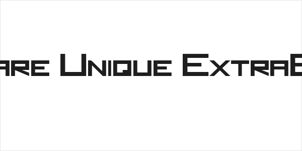 Square Unique ExtraBold Logo