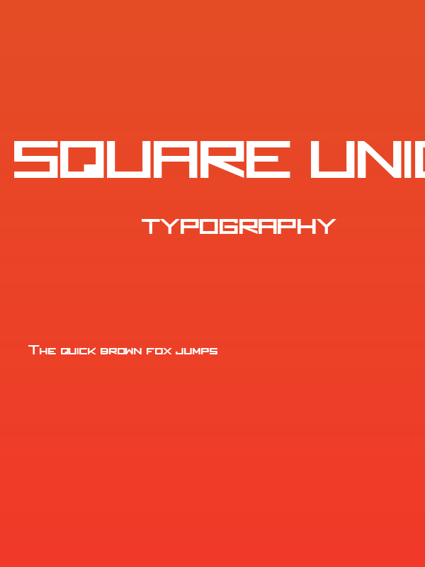 Square Unique ExtraBold Poster