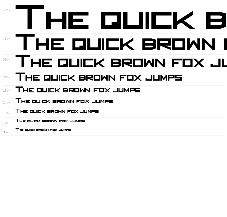 Square Unique ExtraBold Waterfall