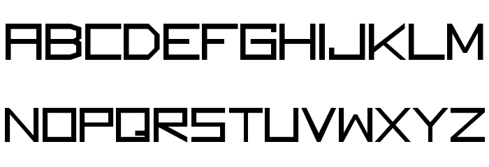 Square Unique Normal Font LOWERCASE