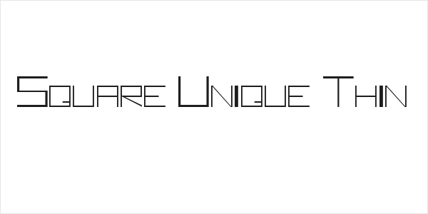 Square Unique Thin Logo