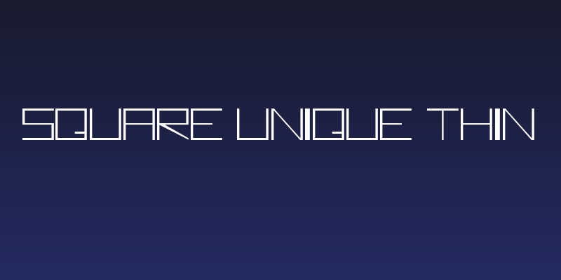 Square Unique Thin Social Header