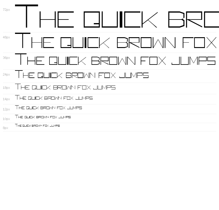 Square Unique Thin Waterfall