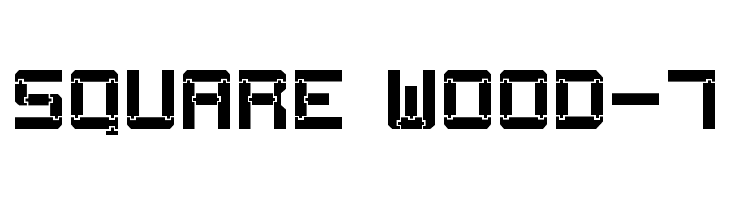 Square Wood-7  免费字体下载