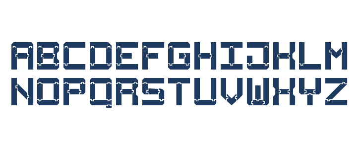 Square Wood-7 Lowercase