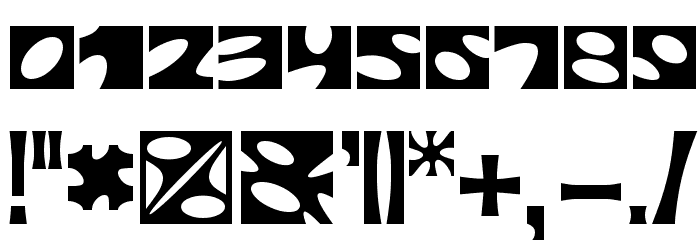 Square circle フォント その他の文字