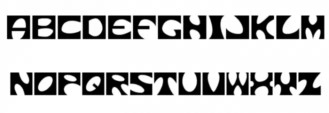 Square circle フォント 大文字