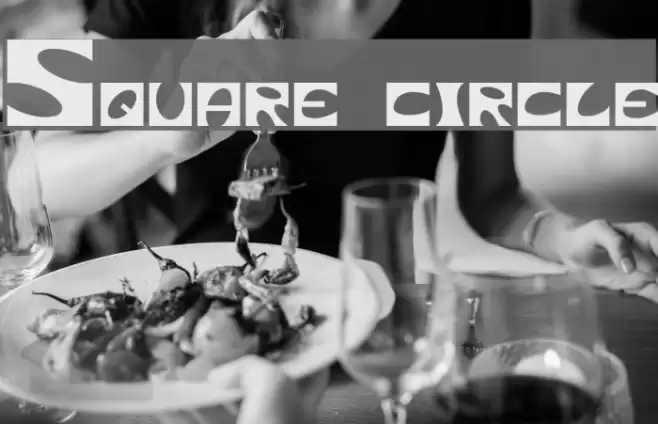 Square circle フォント examples