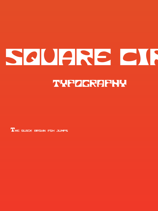 Square circle Poster