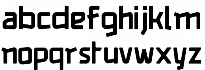 Square [demo ver.] Font Litere mici