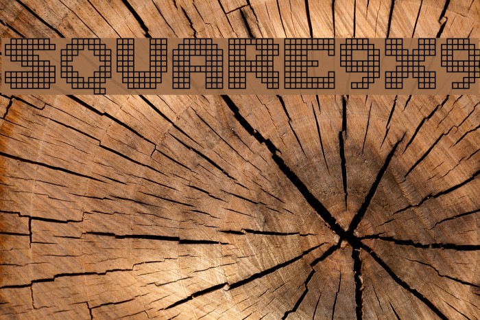 Square9x9 Font examples