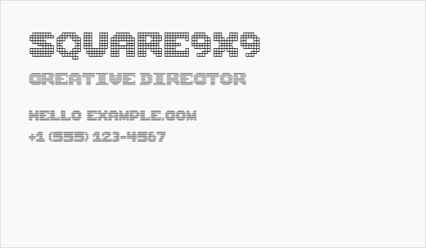 Square9x9 Business Card