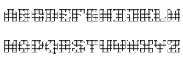 Square9x9 Font LOWERCASE