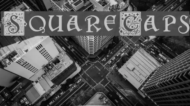 SquareCaps Font examples
