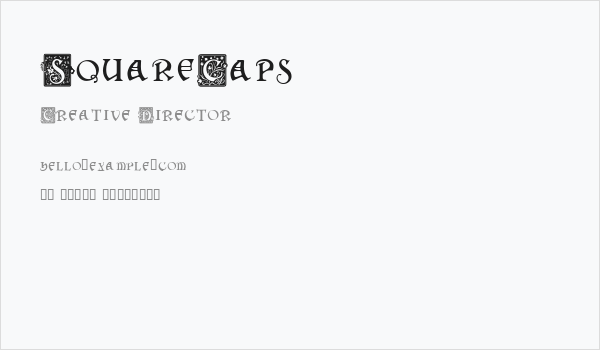 SquareCaps Business Card