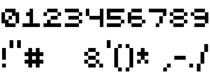 SquareDance00 Font OTHER CHARS