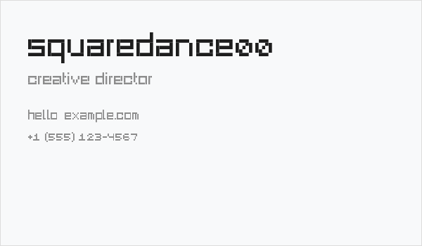 SquareDance00 Business Card