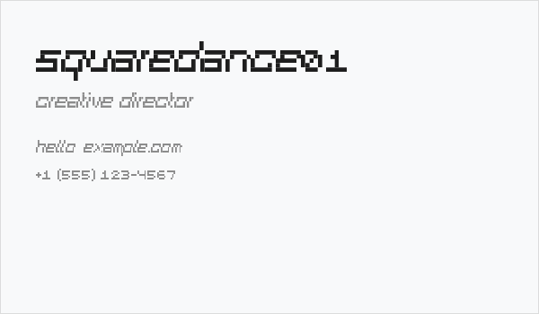 SquareDance01 Business Card