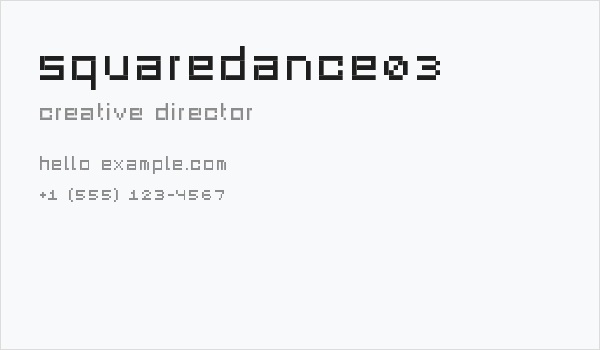 SquareDance03 Business Card