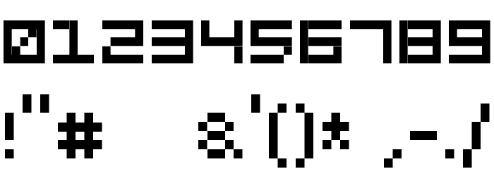 SquareDance10 Font OTHER CHARS