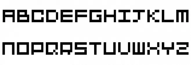SquareDance10 Font Litere mici