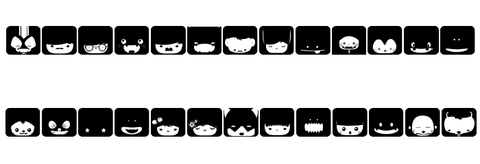 SquareFace Шрифта строчной