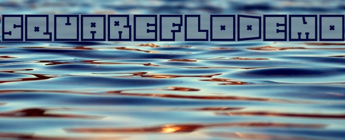 SquareFloDEMO Font examples