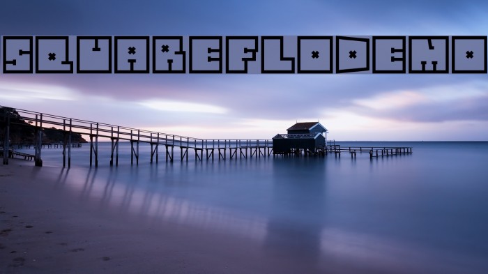 SquareFloDEMO Font examples