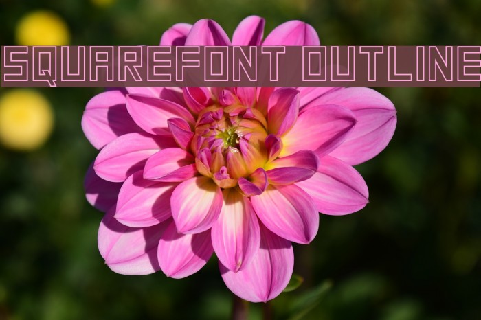 SquareFont Outline Font examples