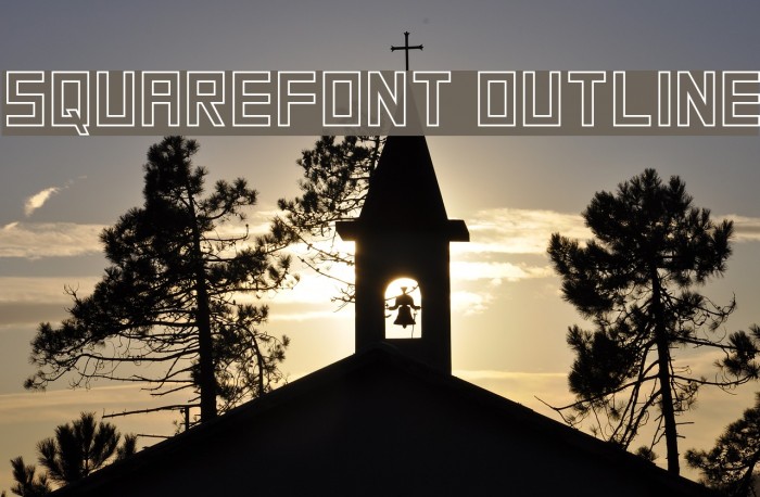 SquareFont Outline Font examples