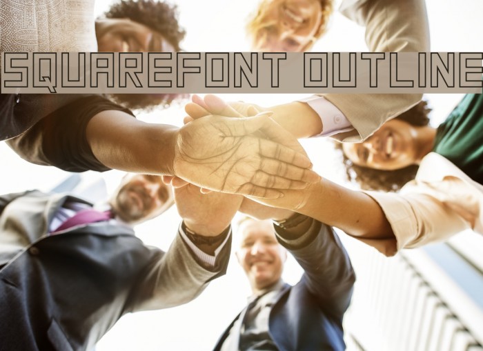 SquareFont Outline Font examples