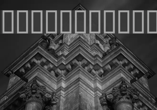 SquareFrame Font examples