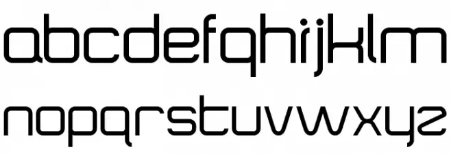SquareTypeB Schriftart Groß