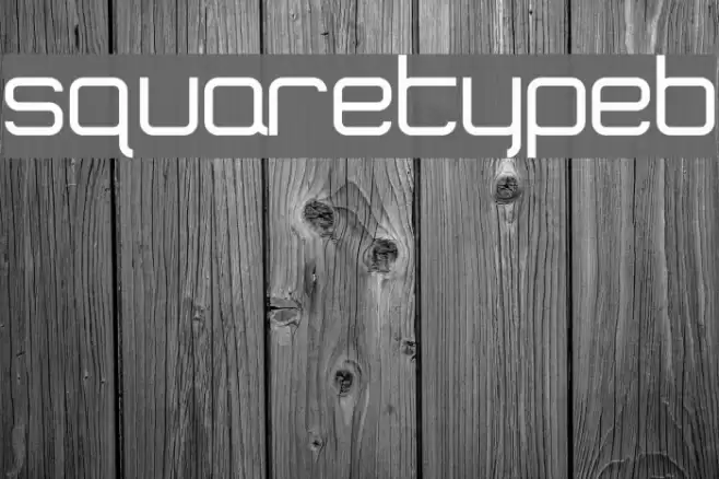 SquareTypeB Font examples