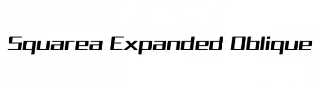 Squarea Expanded Oblique  नि: शुल्क फ़ॉन्ट्स डाउनलोड