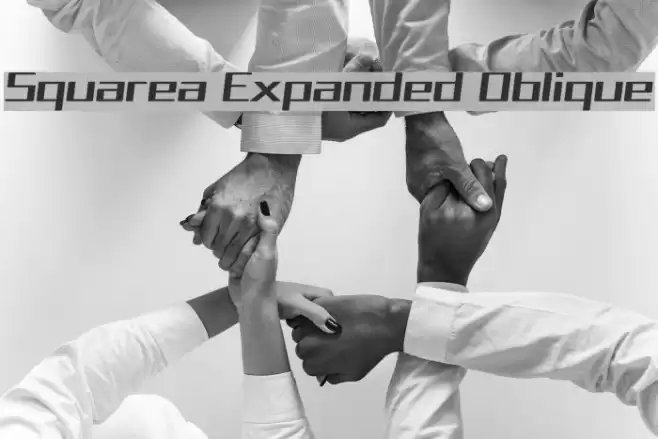 Squarea Expanded Oblique Font examples