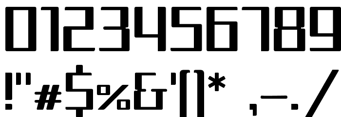Squarea Font OTHER CHARS